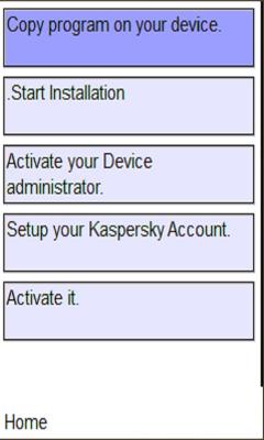 Kaspersky security on mobile