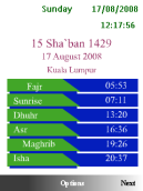 Mobile Ramadan Timetable