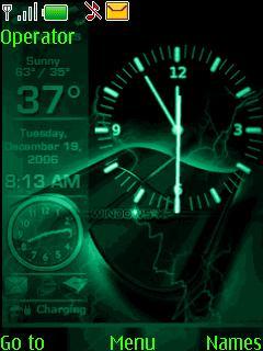 Nokia Green Clock