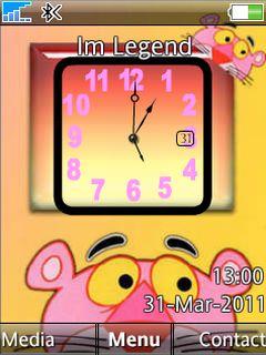Pink Panther Clock