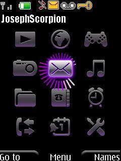 Purple Swf Menu Icon