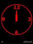 Red Clock Screensaver