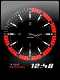 red digital clock
