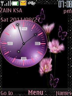 Roses Analog Clock