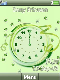 Soft Green Clock
