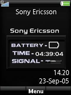 Sony Battery Signal