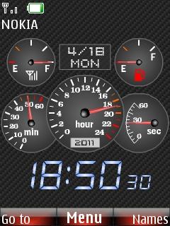 Speedometer Clock