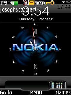 Swf Blue Nokia Clock