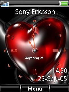 Swf Red Heart Clock