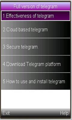 Telegram use and importance