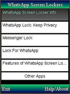 Whatsapp Screen Locker