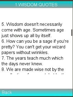 WISDOM QUOTES FEATURES